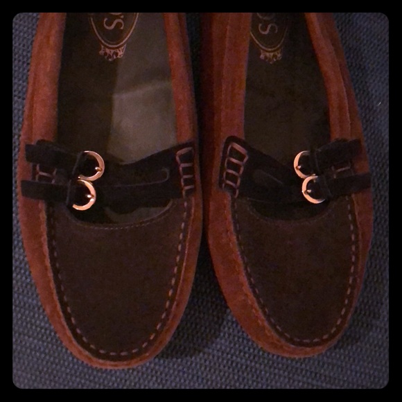 Tod's Shoes - Tod’s Multi-Tone Suede Driving Loafer sz 9
